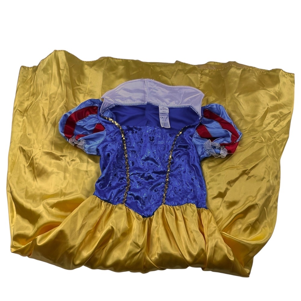 Disney Princess Snow White Costume Dress Blue Yellow Womens Size Small 88982-WAL
